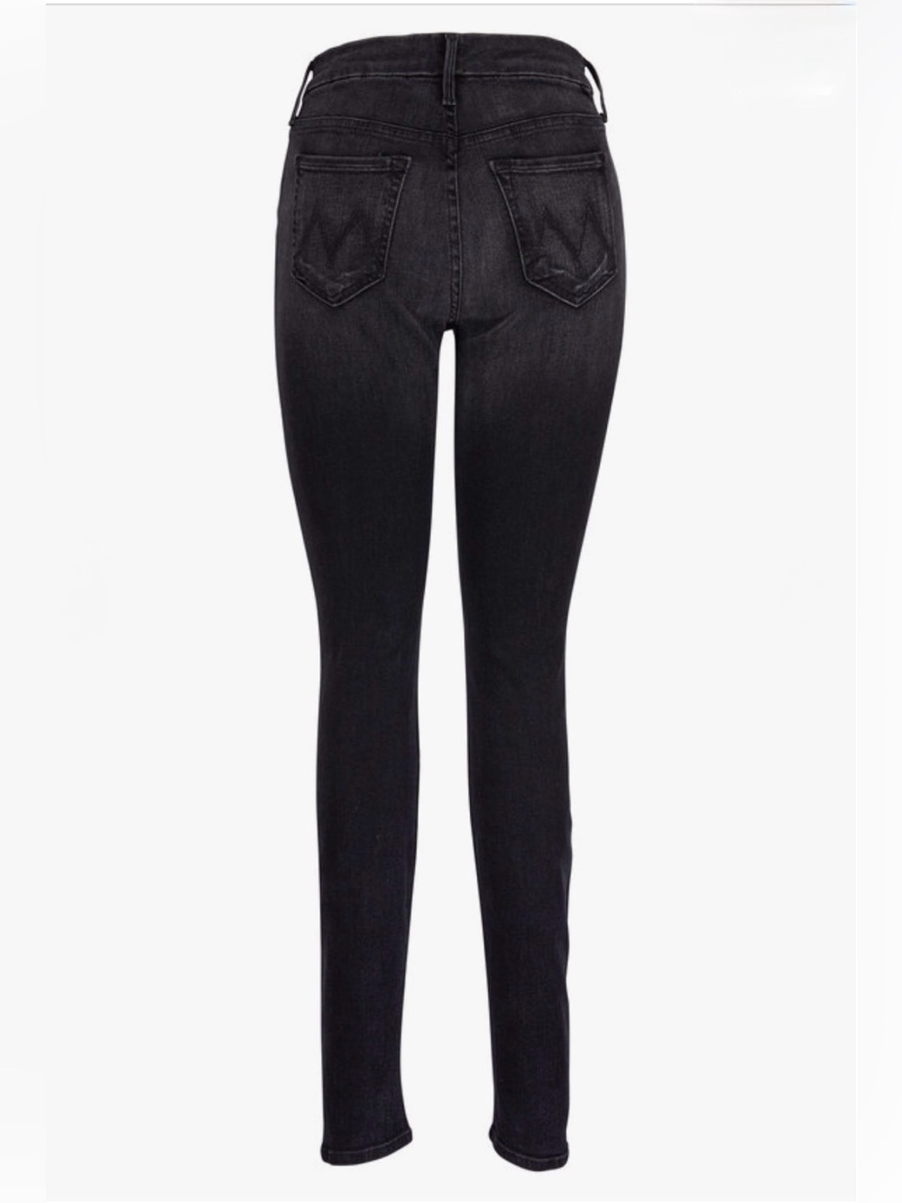 MOTHER The Looker Night Hawk Black High Waist Skinny Jeans 28 Dark Wash Stretch - Picture 8 of 16